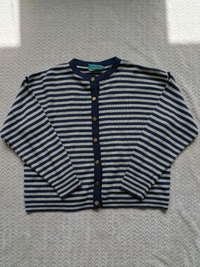 Vintage Haymaker Navy And White Striped Sweater